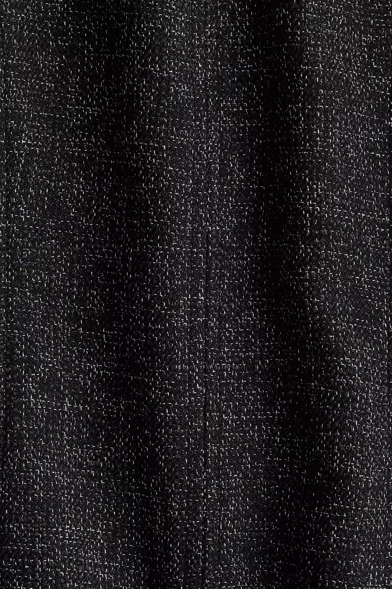 Long-sleeved bouclé dress