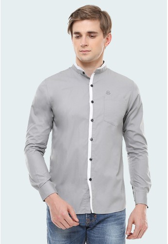 Jual Johnwin Johnwin - Slim Fit - Kemeja Casual Active - Aksen Putih