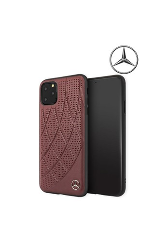 Mercedes-Benz red Mercedes Benz New Bow Line Leather Case Red - Casing IPhone 11 Pro Max 6.5" B86EFES17C4BE7GS_1