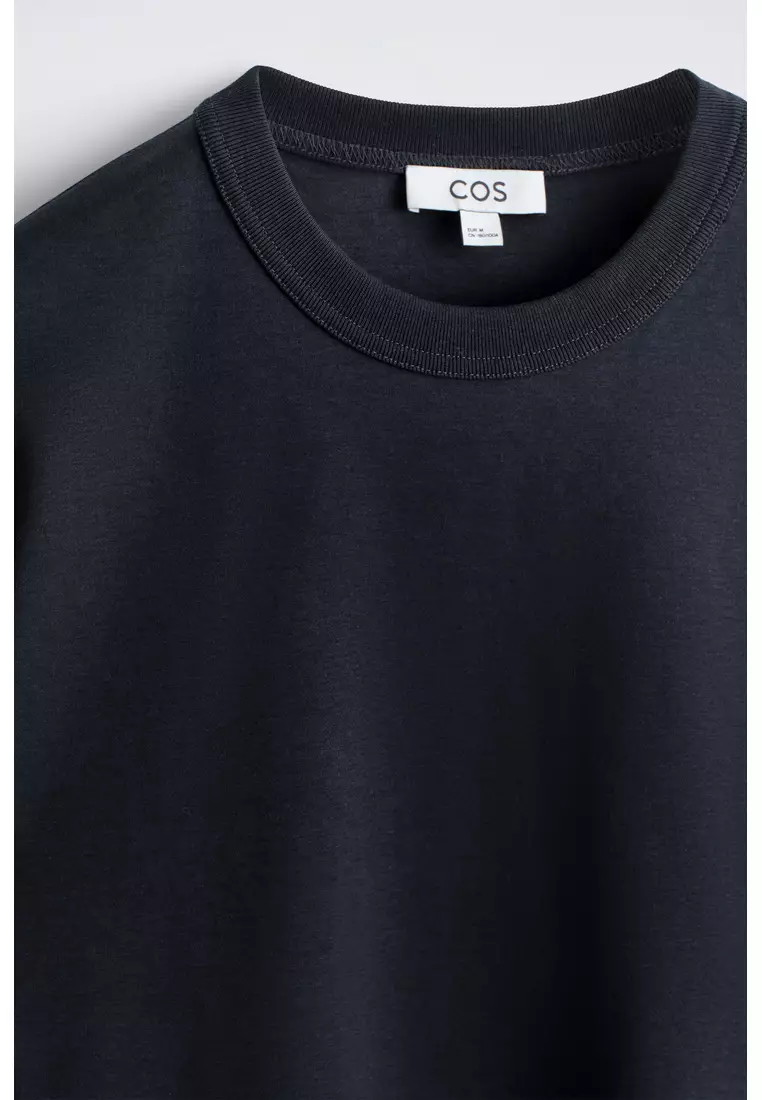 INTERLOCK COTTON CREW-NECK T-SHIRT