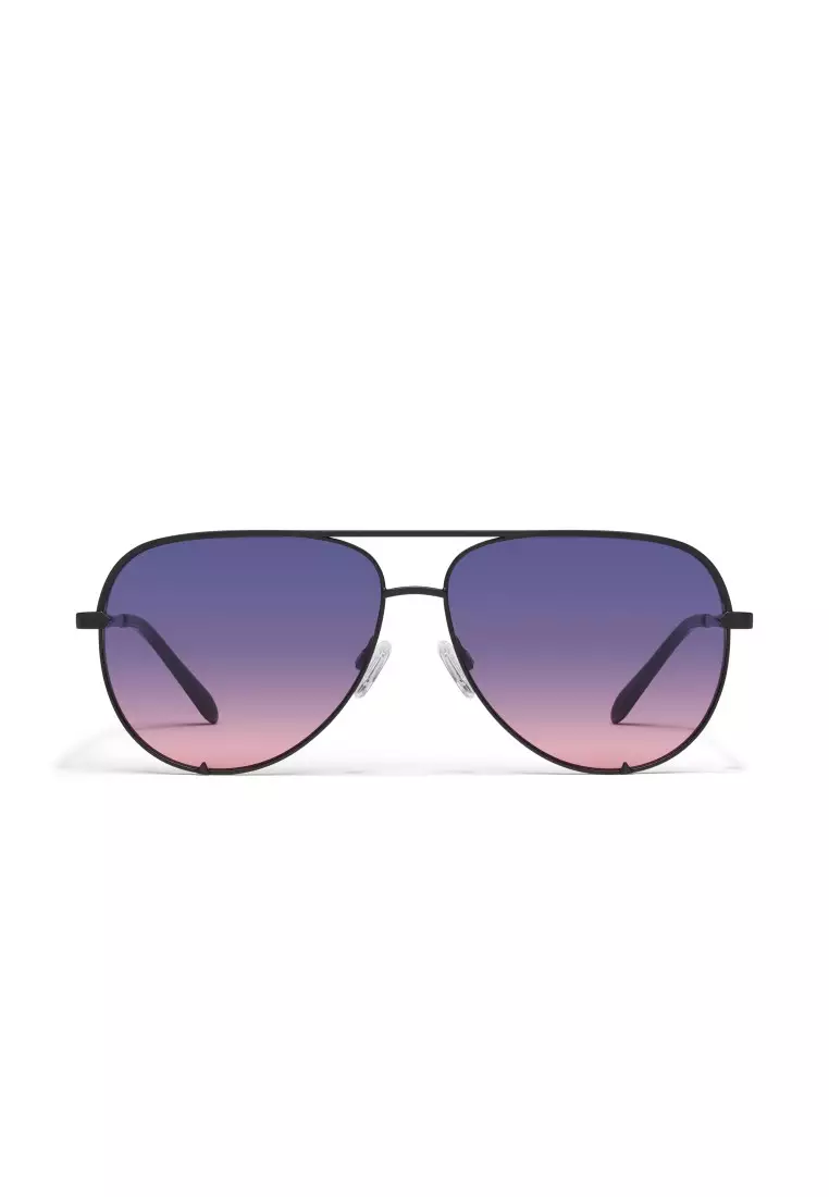Buy QUAY High Key Extra Large Sunglasses Black/Dusk Pink