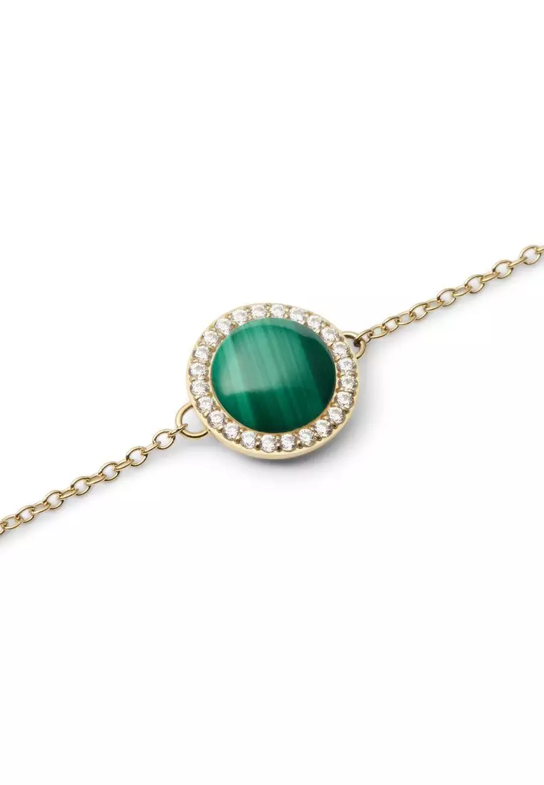 Audrey Bracelet Malachite Gold - Unisex Bracelet for women and men stainless steel Bracelet DW Official Authentic Original gelang tangan perempuan lelaki DW