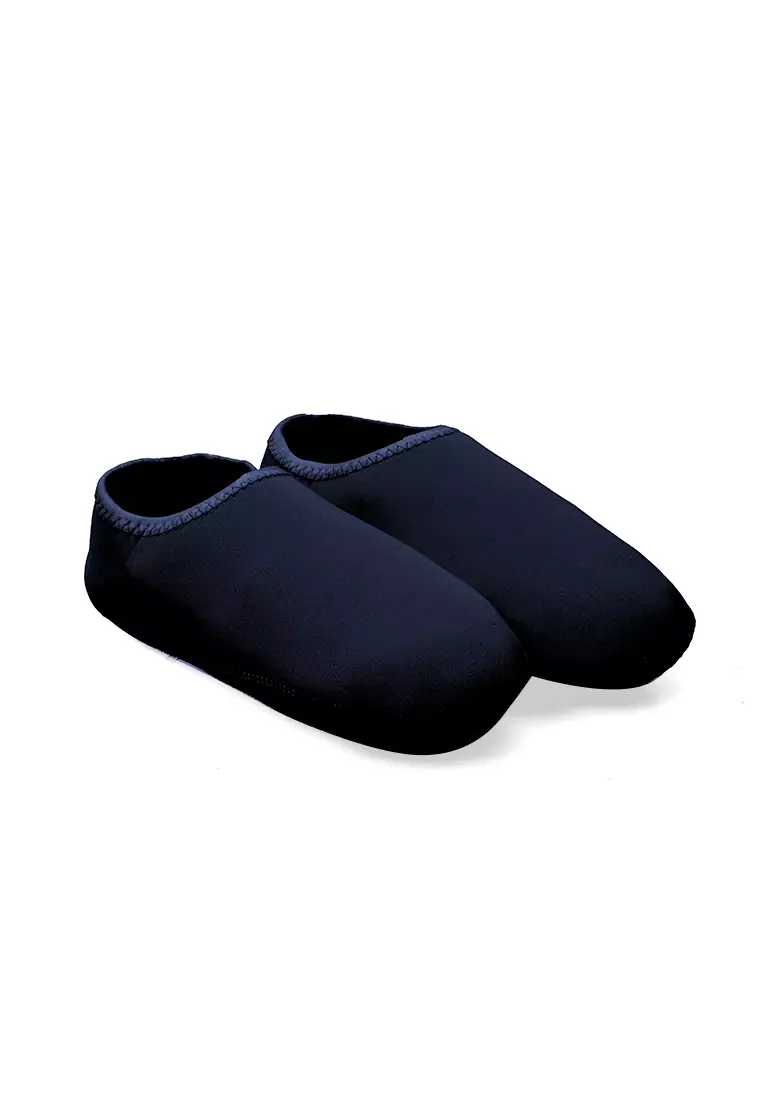 Sepatu Pantai Wanita Slip On Lembut Design Simple Casual  - Navy