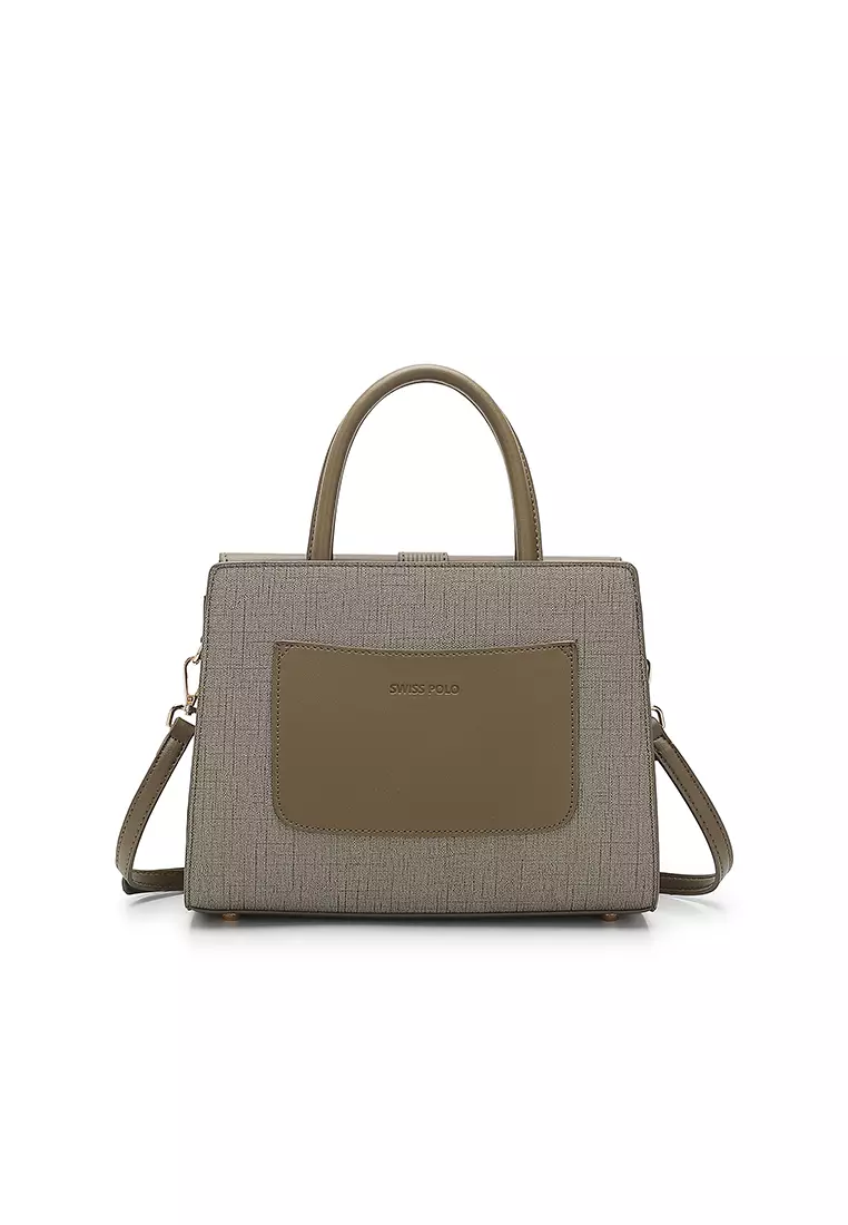 Women's Top Handle Bag / Sling Bag / Crossbody Bag (Tas Selempang / Tas Tangan) - Hijau