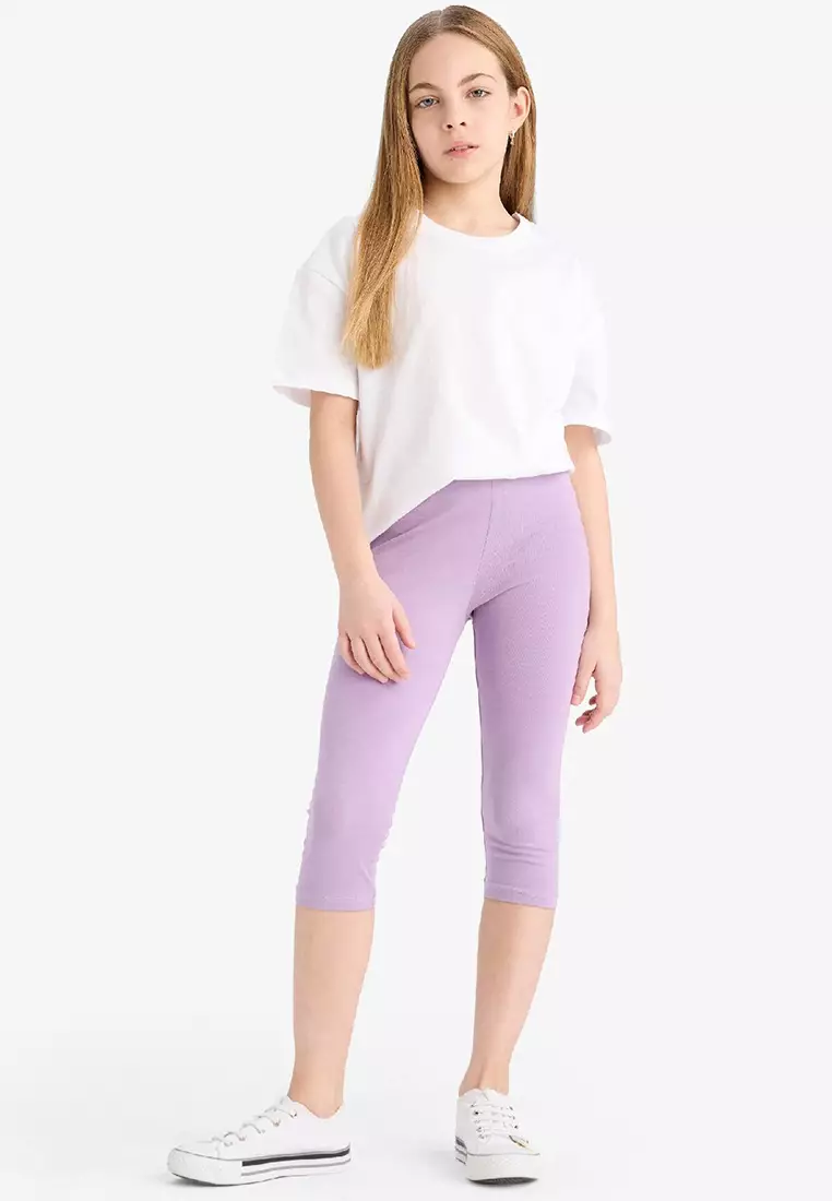 Elastic Midi Leggings