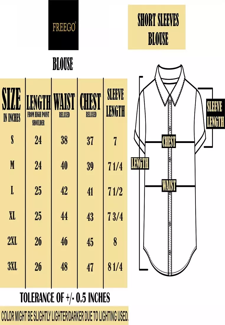 Woven Printed Soft Linen Short Sleeve Blouse