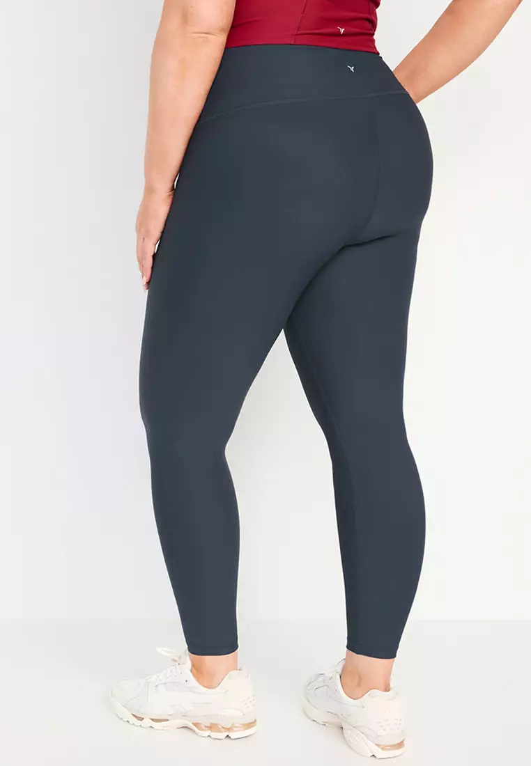 High-Waisted PowerSoft Rib Mix 7/8 Leggings