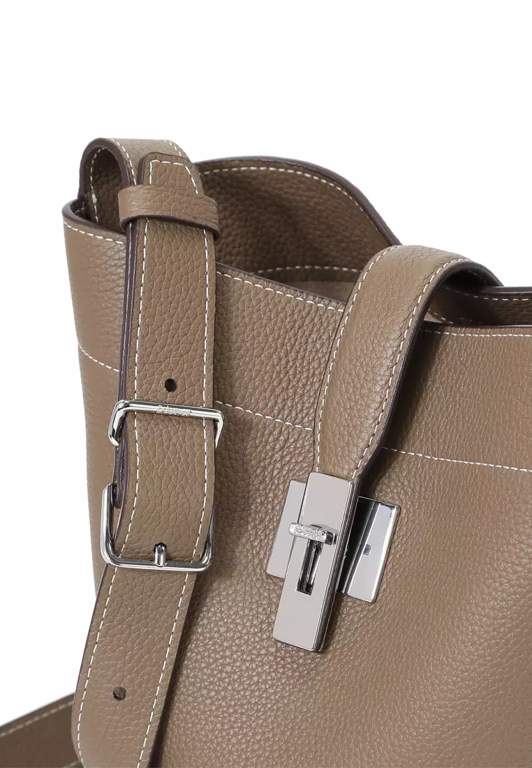 ZANA Small Shoulder Bag - Elephant Grey