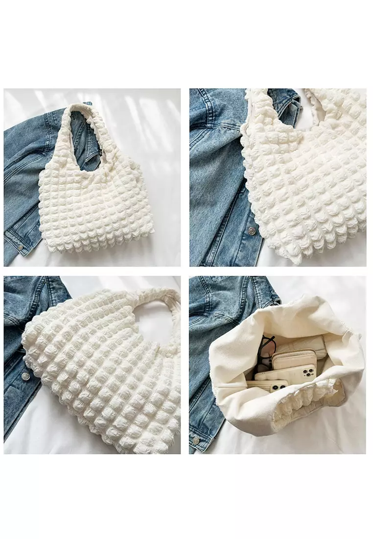 Wakakids Tas Wanita Bahu Shoulder Bag Tote Bag Puffy Foam Korean Style Venrc Kuning