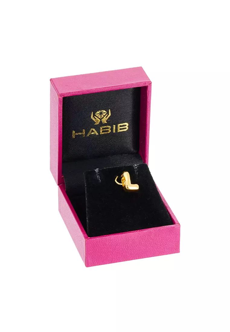 HABIB 916/22K Yellow Gold Alphabet Charm 6800025YL