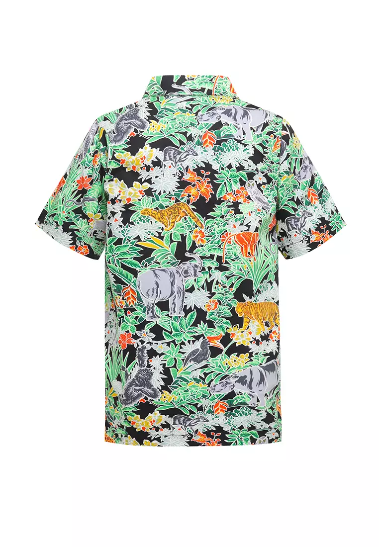 Hem Kids Anak Laki Laki Lengan Pendek Zoo Green