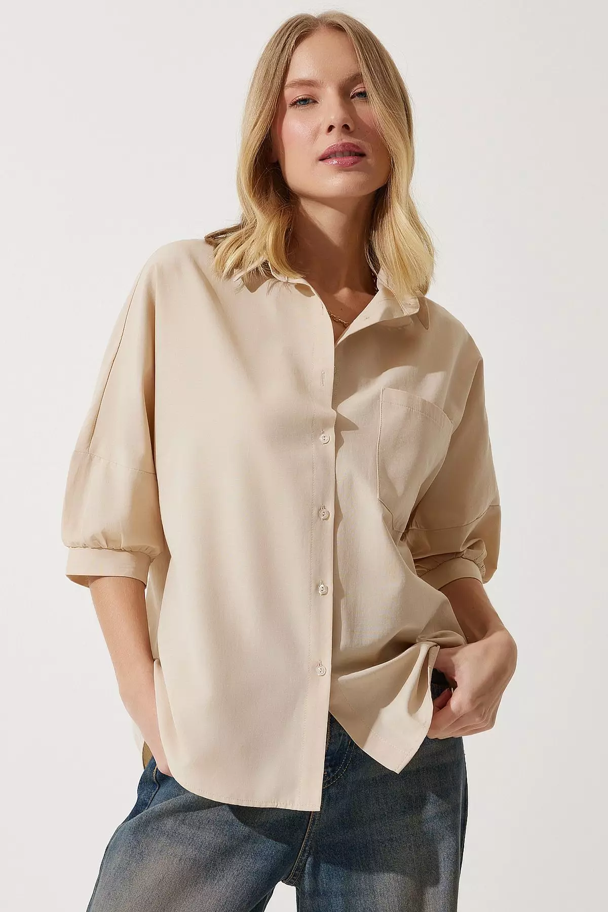 Pleated Back Shirt
