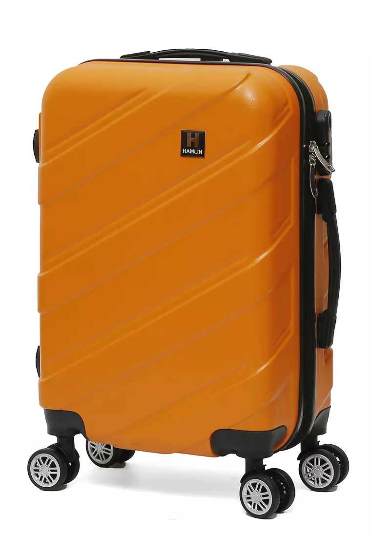 Carlton Koper Hardcase Unisex Size 20Inch Suitcase Combination Lock Large Compartment Material ABS+PVC Coated ORIGINAL - Orange