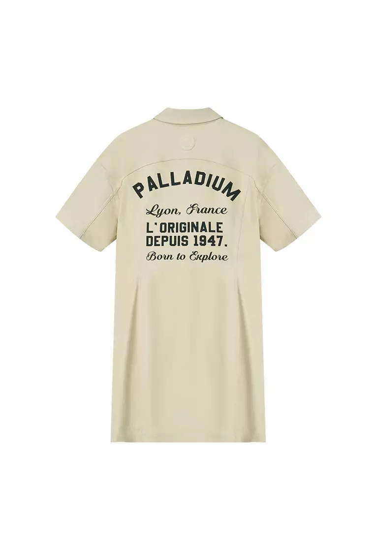 女裝 PALLADIUM LOGO 落肩口袋連身裙
