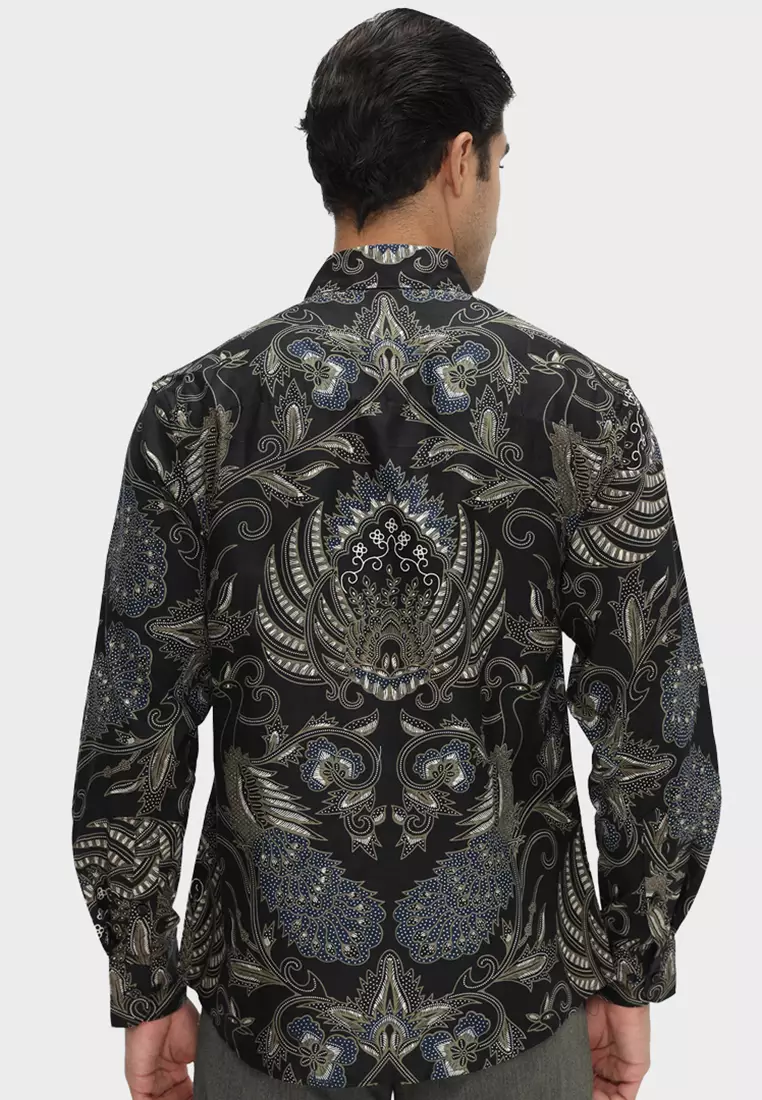 Slimfit Mirja Kemeja Batik Pria Lengan Panjang