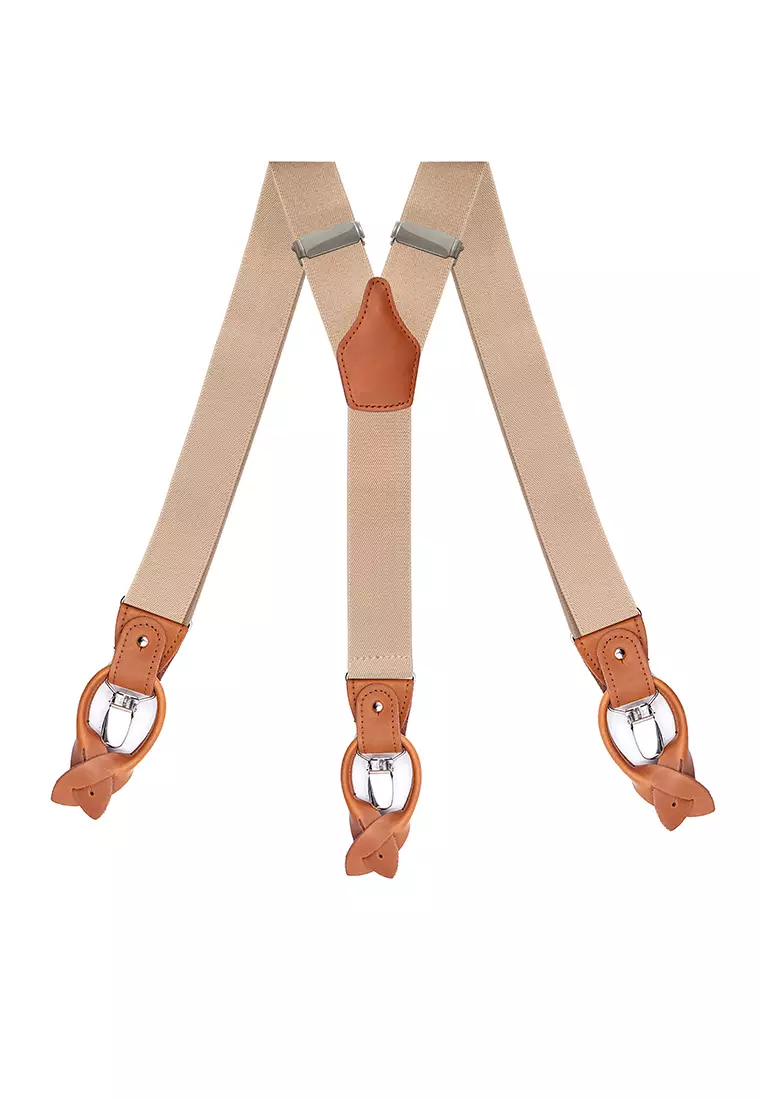 Men s Fashion PU Clip Suspenders MF651 06