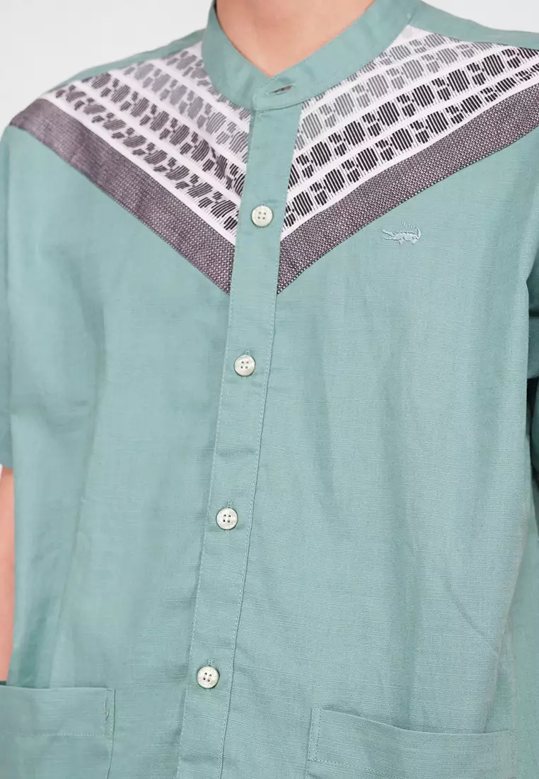 Crocodile KIDS KOKO Set | Shirt Kemeja Lengan Pendek dan Celana Panjang Koko Anak 0196