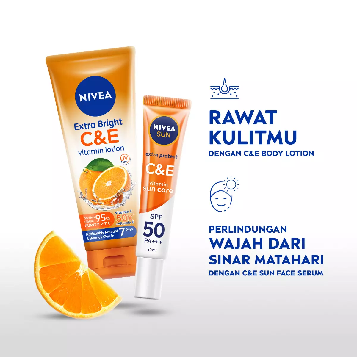 NIVEA C&E Vitamin Lotion - Twinpack
