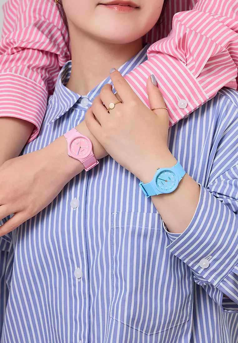 Pop Series Women Analog Watch LQ-24B-4B Pink Resin Strap