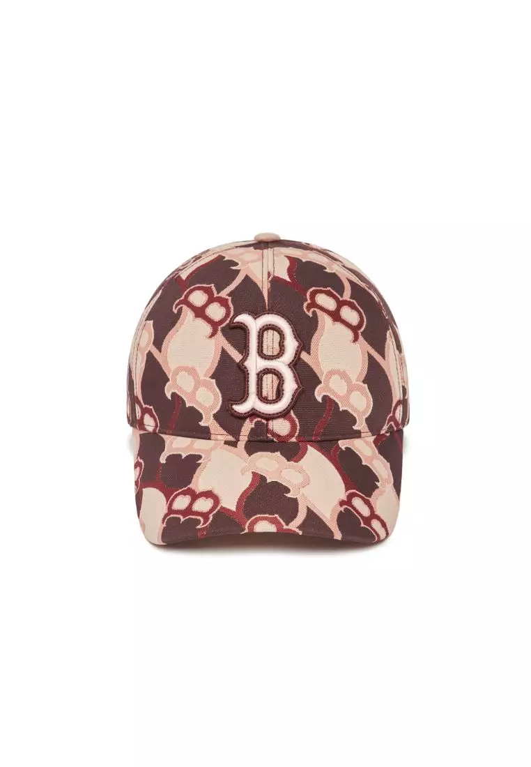 ARGYLE MONOGRAM STRUCTURED BALL CAP BOSTON RED SOX