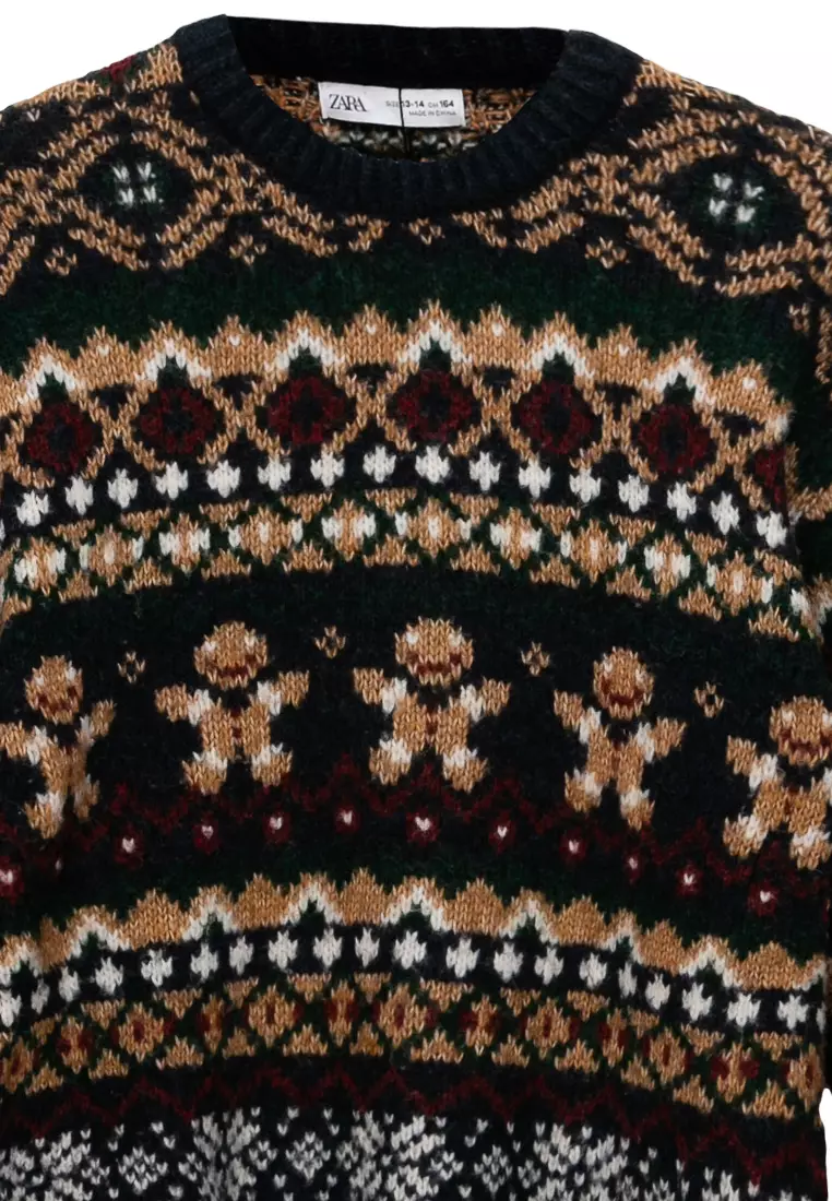 Zara christmas jumper mens 2025