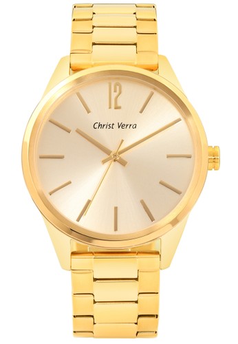 Christ Verra Fashion Men's Watch CV 52203G-12 CMP/IPG Gold Stainless Steel