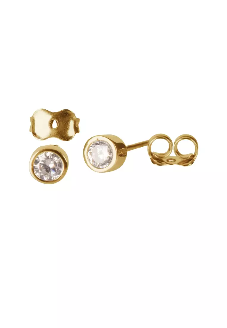Arden Studs Earrings .40 Carat 18k Gold - Medium
