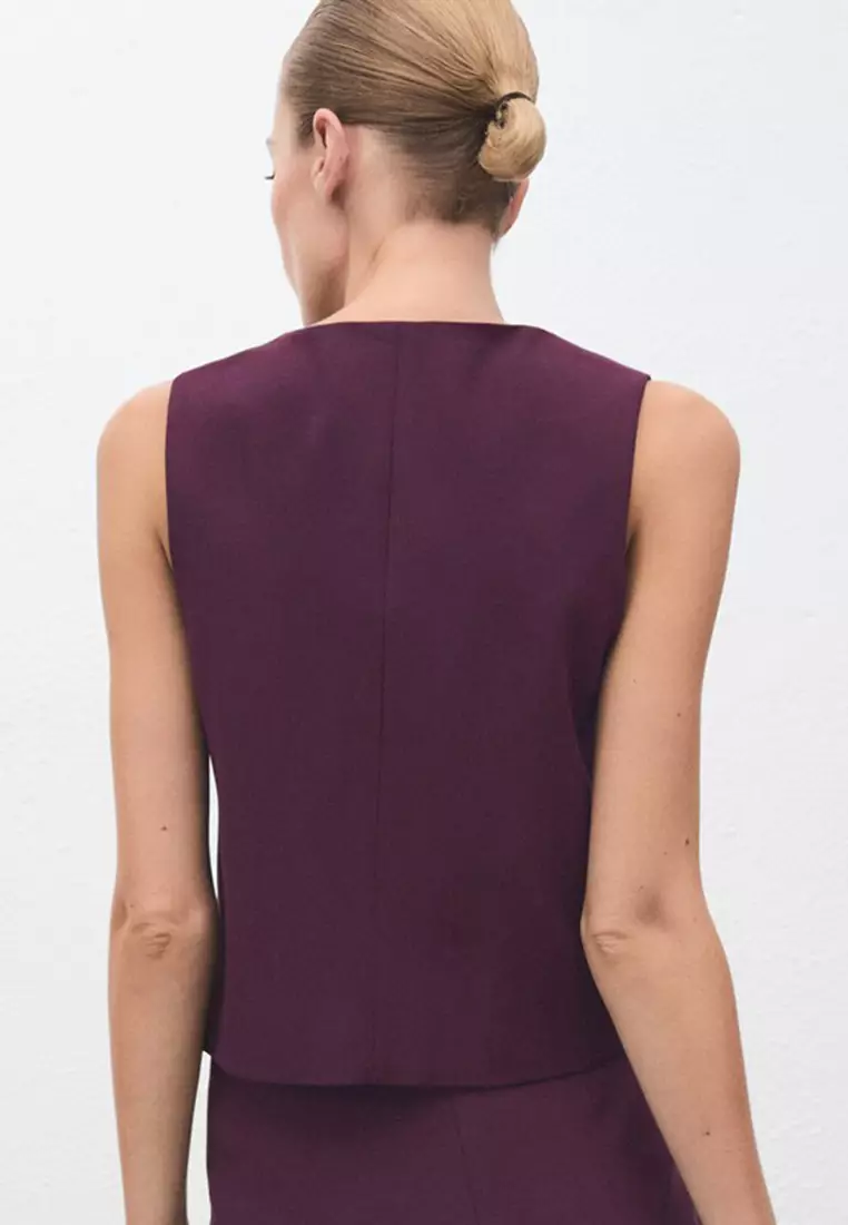 Suit Waistcoat With Buttons