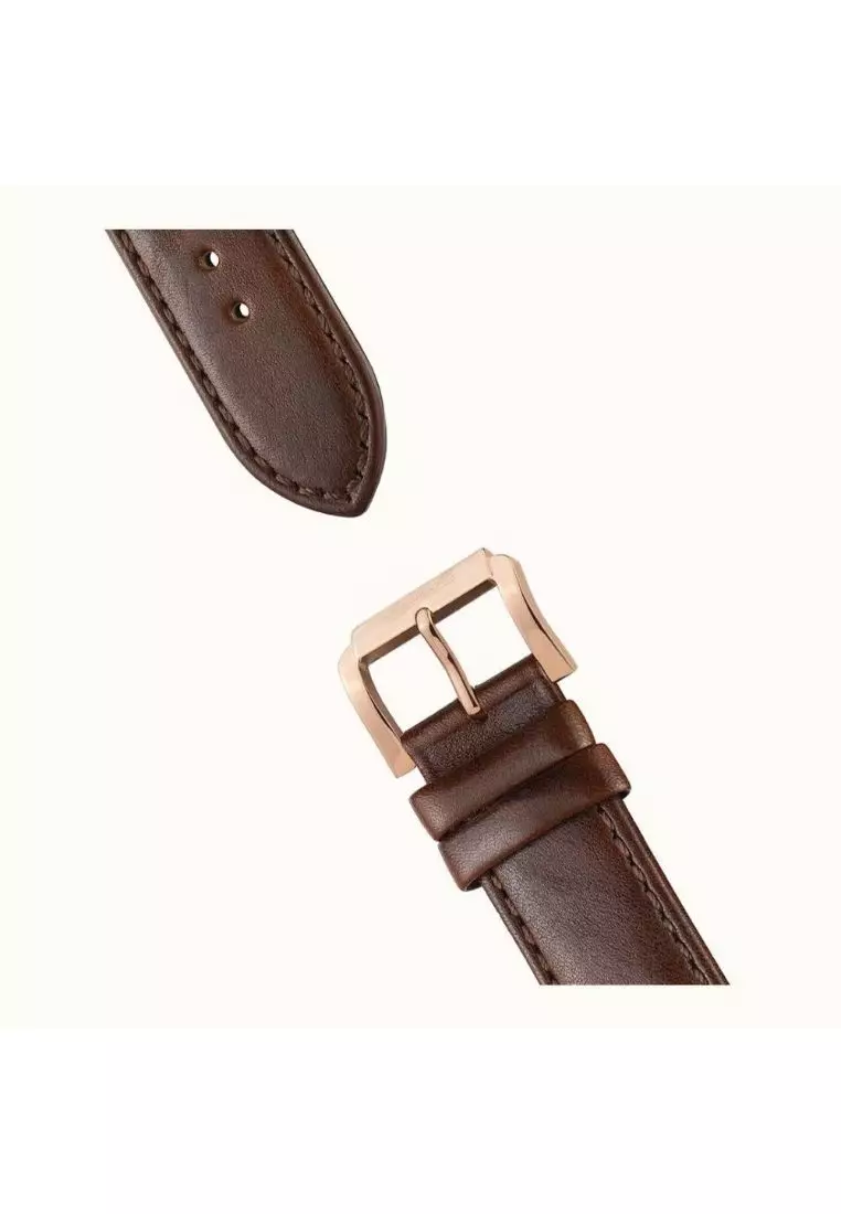 Ingersoll The Swing Automatic Rose Gold Stainless Steel I07503 Brown  Leather Strap Men's Watch