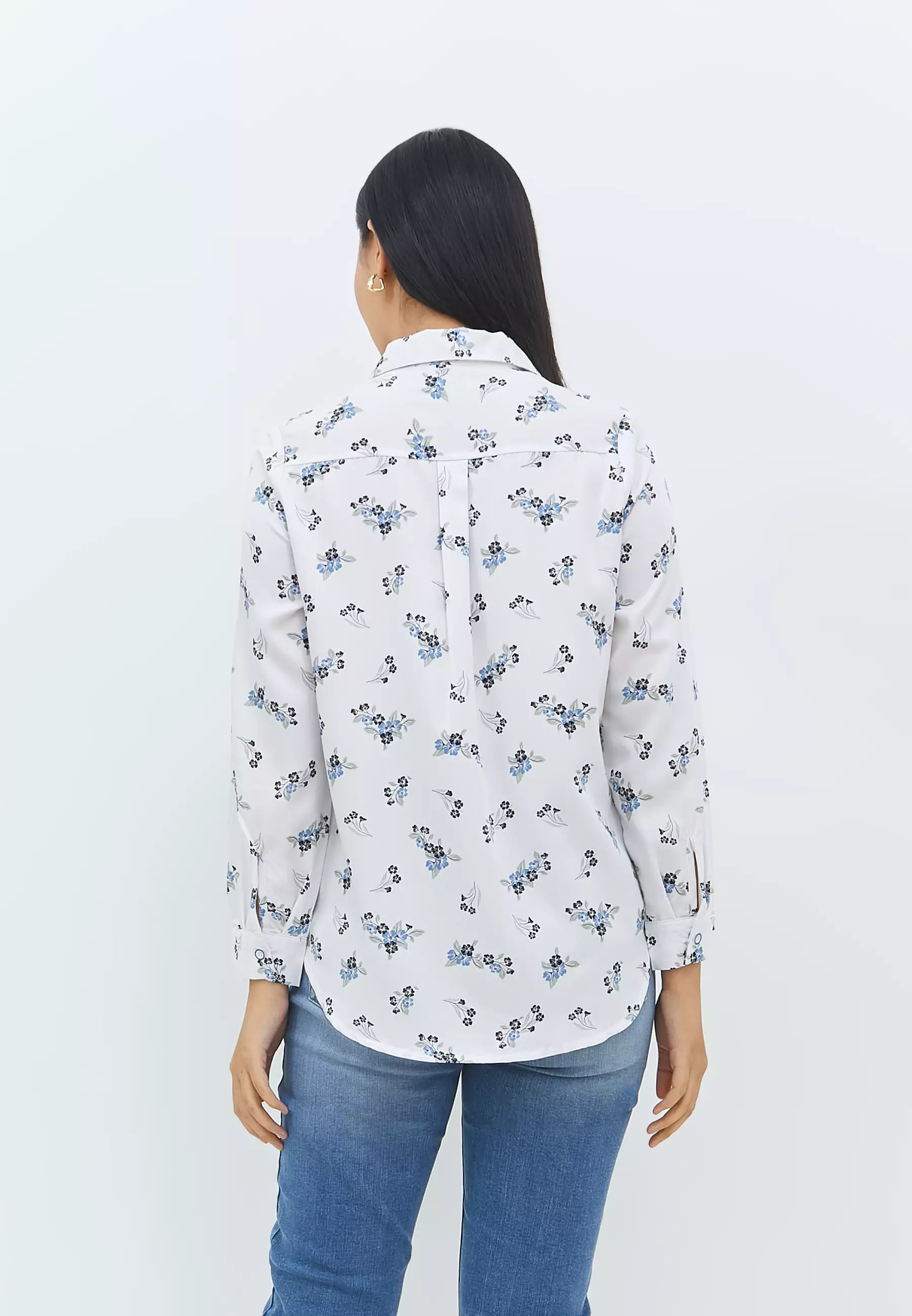 Tatum Flower Blue Shirt (G.11663)