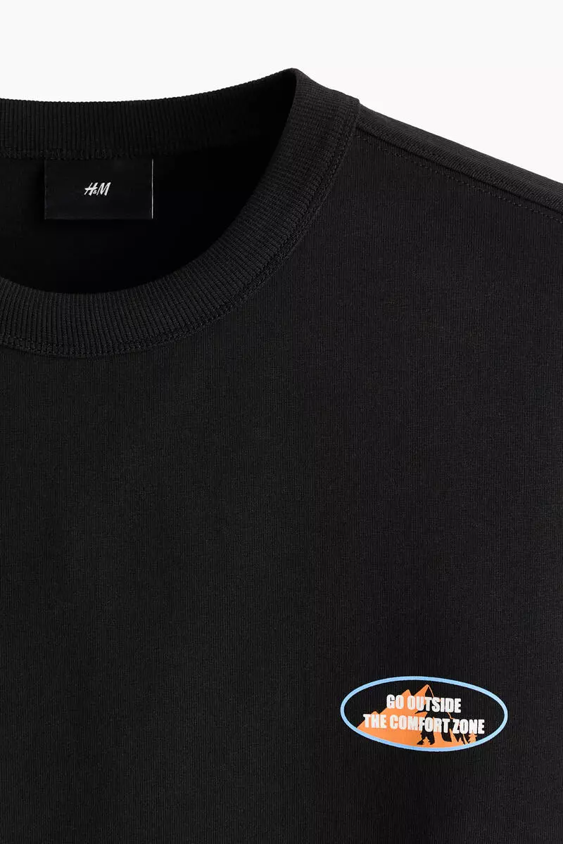 Loose Fit Printed Cotton T-shirt