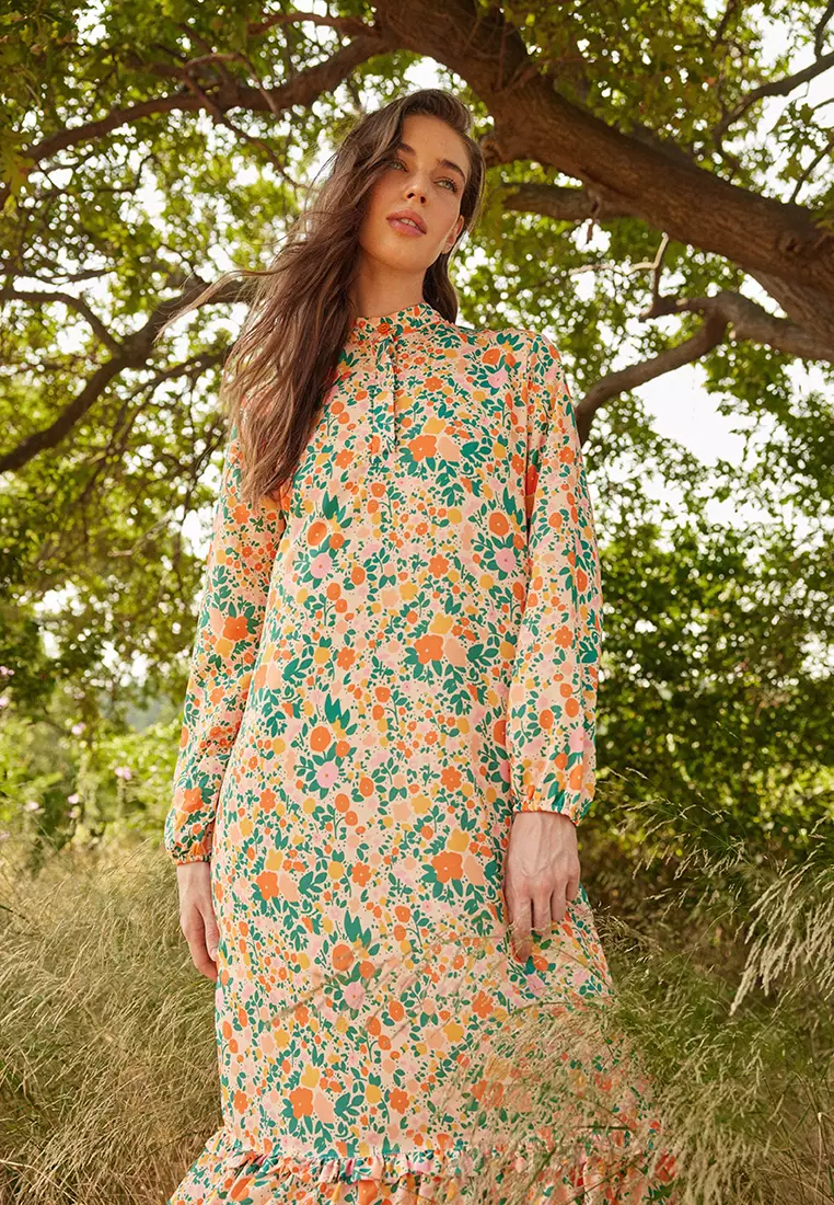 MODEST Floral Maxi Dress