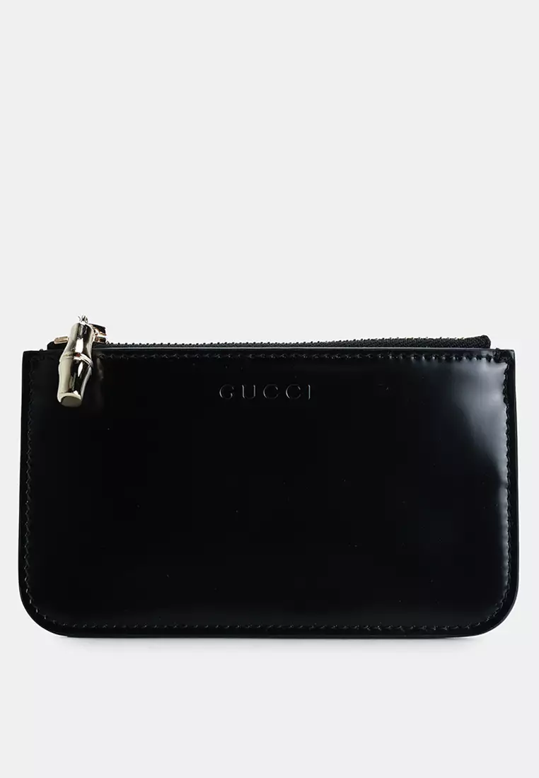Buy Gucci Leather Card Case with Zip 2026 Online | ZALORA