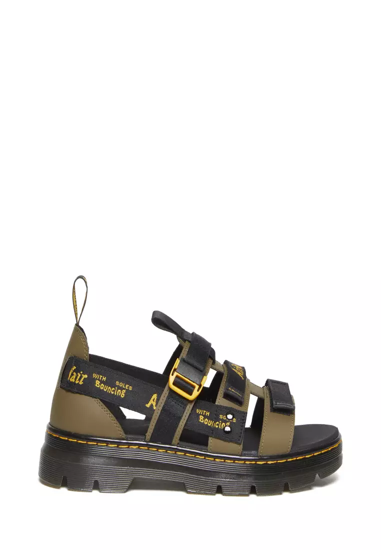 Dr. Martens PEARSON II LEATHER LOGO STRAP SANDALS 2024 Buy Dr