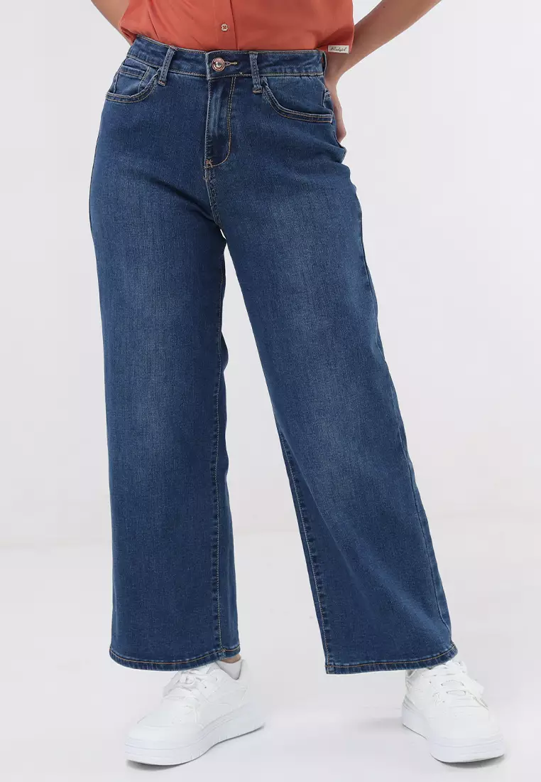 Denim Wide Leg Ladies Jeans