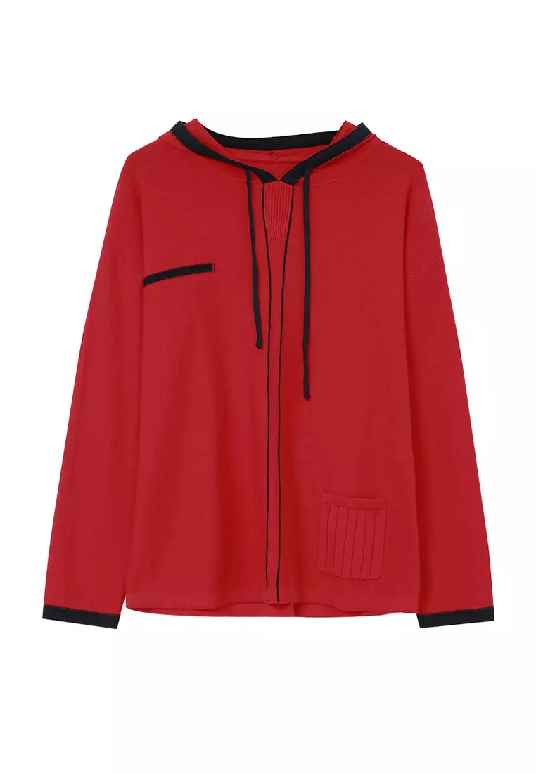 Girls red clearance zip up hoodie