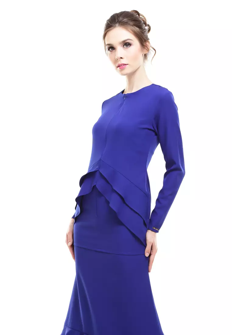 Vecona Kurung Modern in Royal Blue