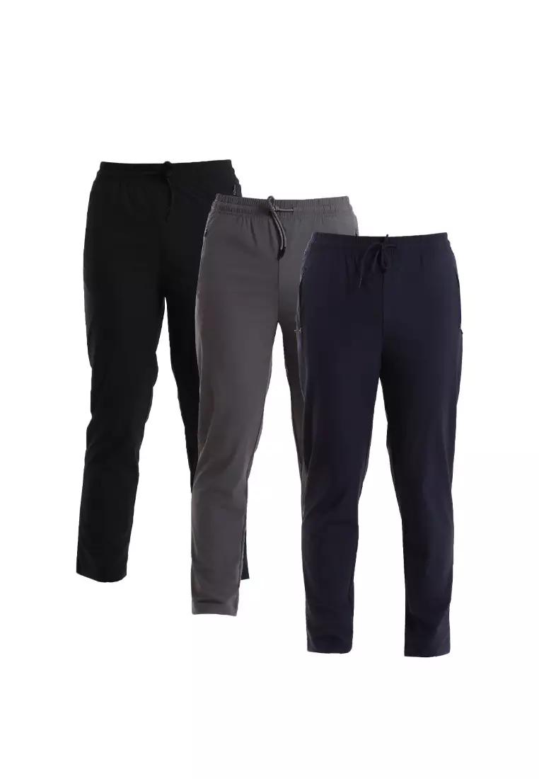 Forest Mens Stretchable Dri-Fit Quick-Dry Jogger Pants - 10823-03DkGrey