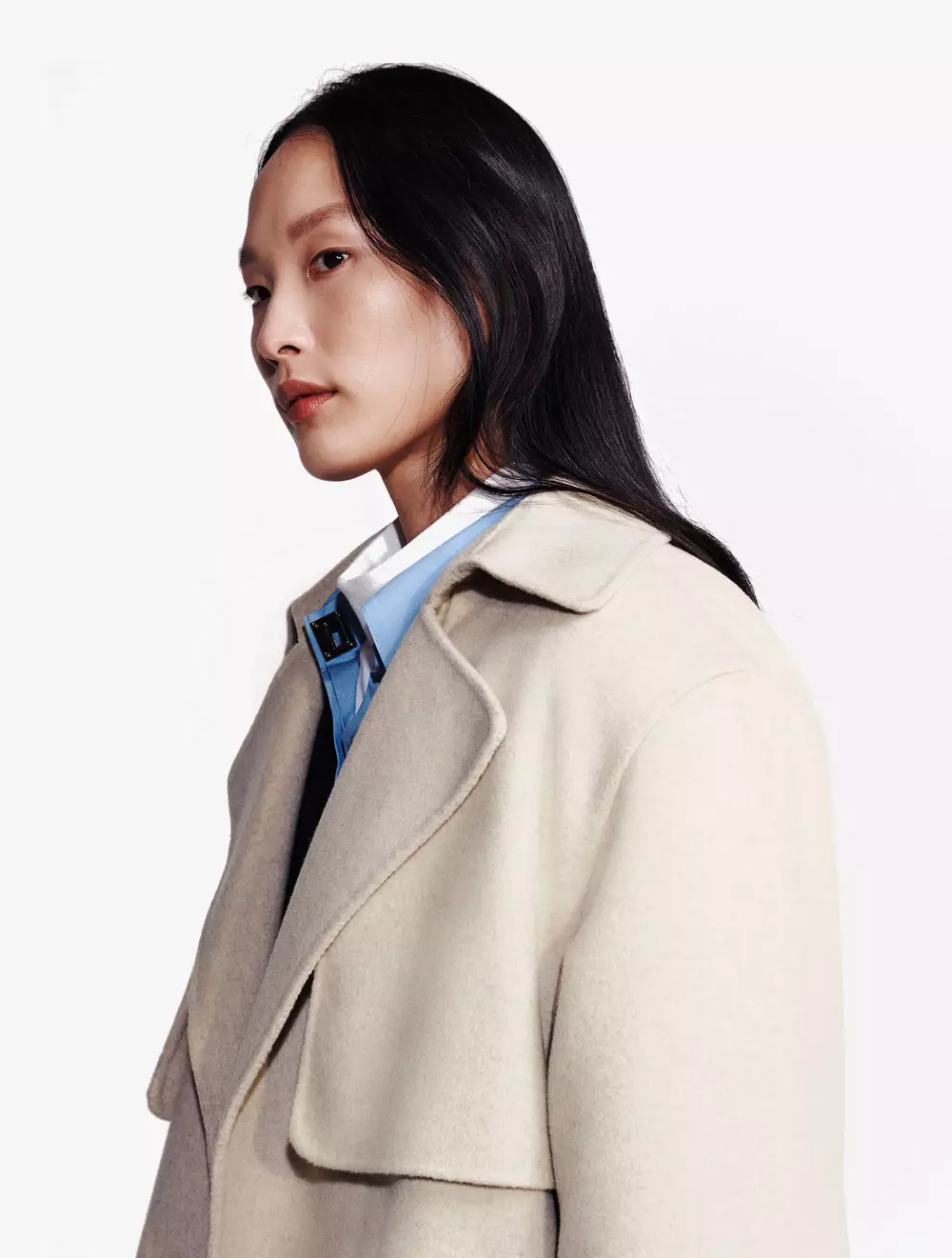 Calvin Klein - Wool Blend Trench Coat - Beige - beige