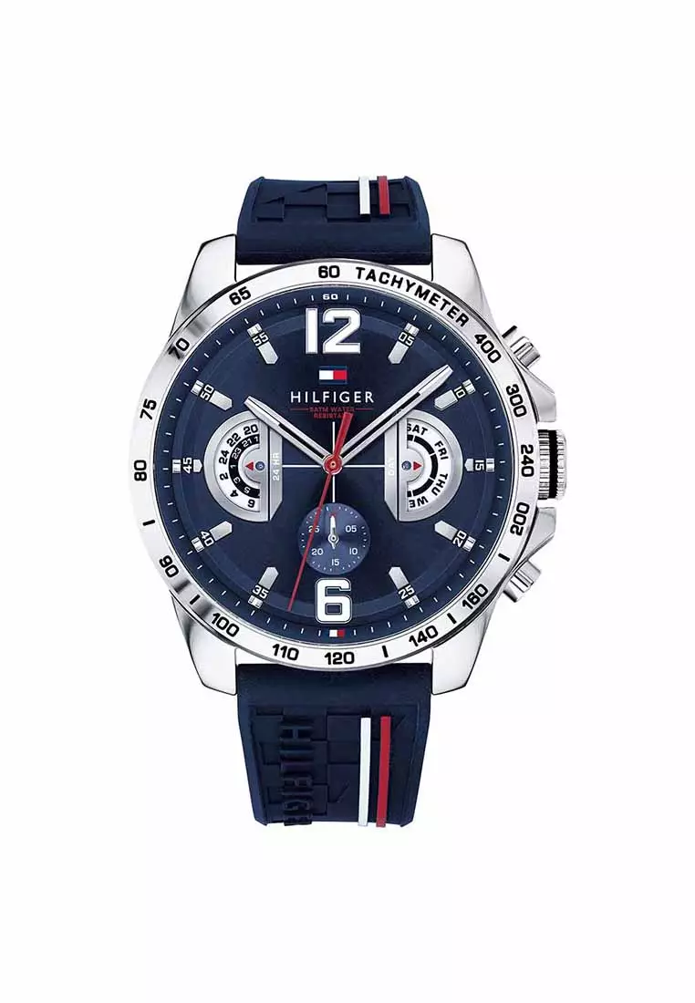 Decker Men's Watch Navy Silicone Strap - Navy Dial 1791476