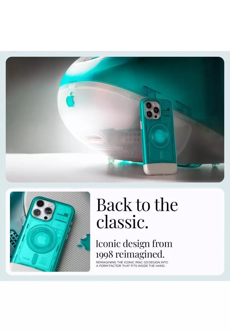 Buy Spigen Classic C1 MagFit Case Bondi Blue for iPhone 15 Pro Max 2025 ...