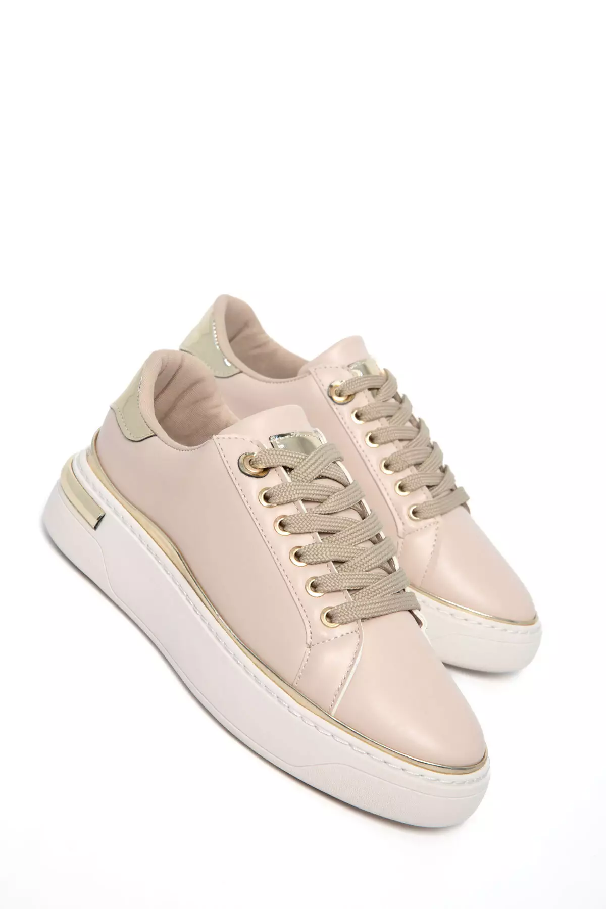 Beige Women'S Sneaker 20810