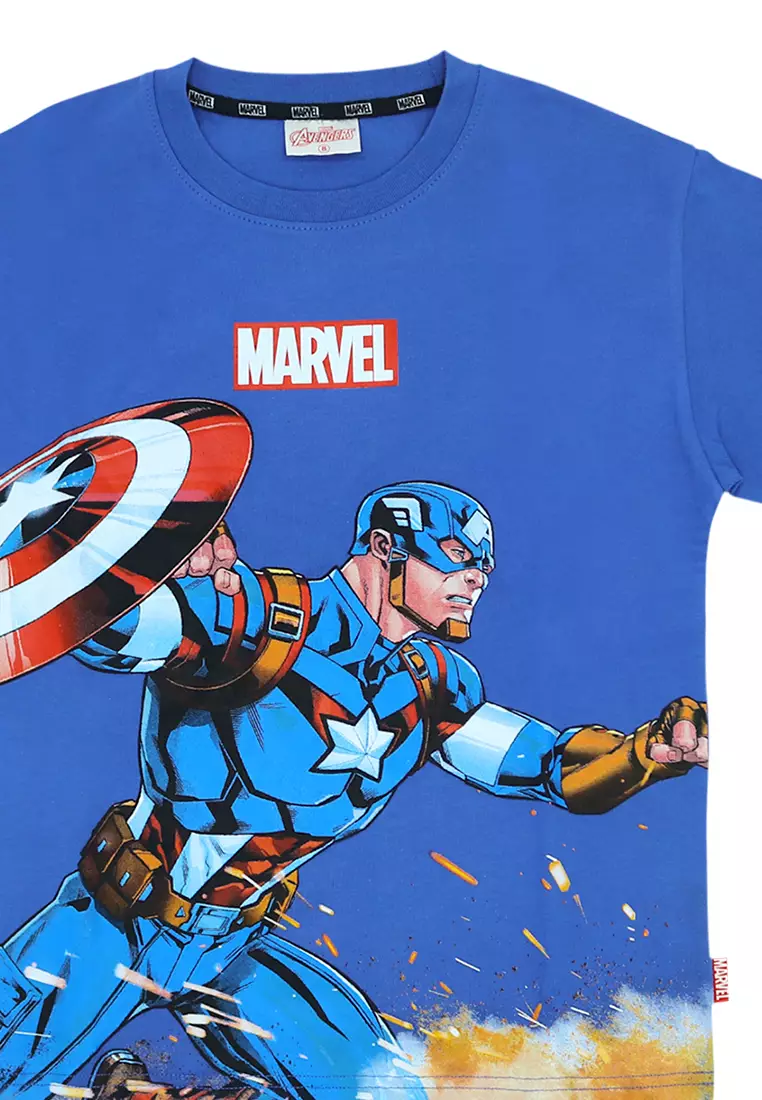 Boys Licensed Oversize Graphic T-Shirt "Blast Captain America"