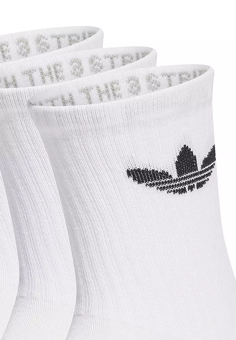 Trefoil Cushion Crew Socks 3 Pairs