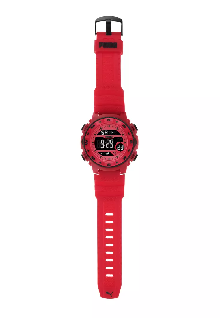 Buy PUMA PUMA Male's 12 red Polyurethane Watch P6056 2023 Online