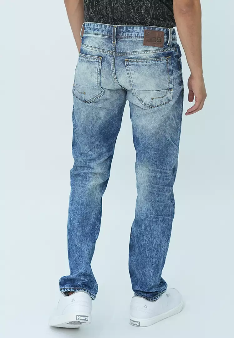 LGS - Celana Panjang Jeans Premium Pria Motif Washed - JPF.293.P107.A679.C