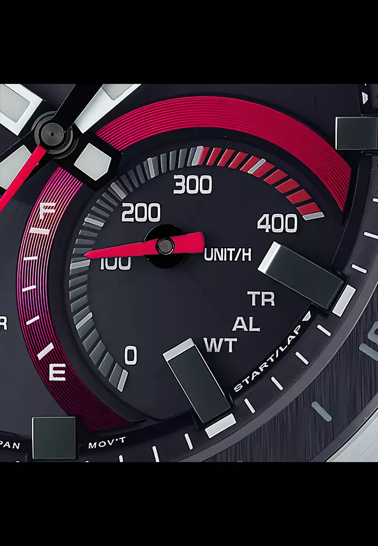 Casio Edifice Jam Tangan Analog Digital Pria - Silver Stainless Steel Case & Band - ECB-900DB-1A