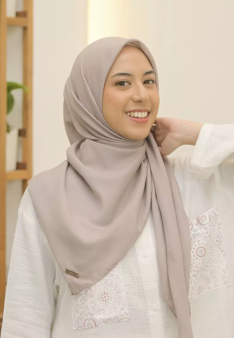 Haraa Voal Plain Taupe