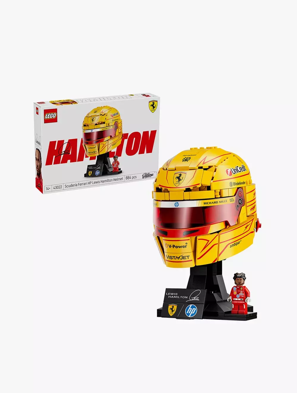 LEGO® Editions Scuderia Ferrari HP Lewis Hamilton Helmet - 43022