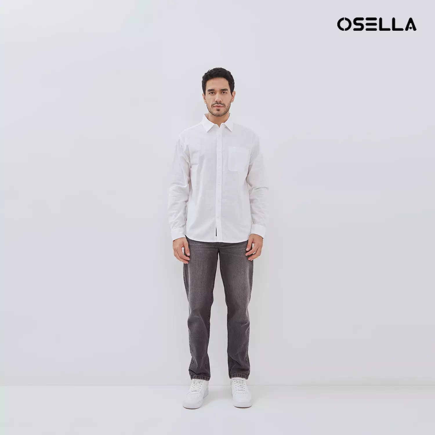 [NEW] Osella Wesley Regular Fit Long Sleeve Shirt 20374016 | Kemeja Lengan Panjang Pria